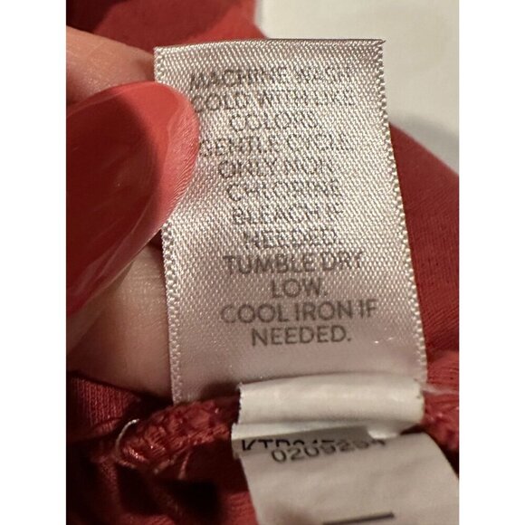 EUC Womens J Jill Simply Supima Scoop Neck Tunic Size Medium M Shirt Top Coral - Picture 8 of 9